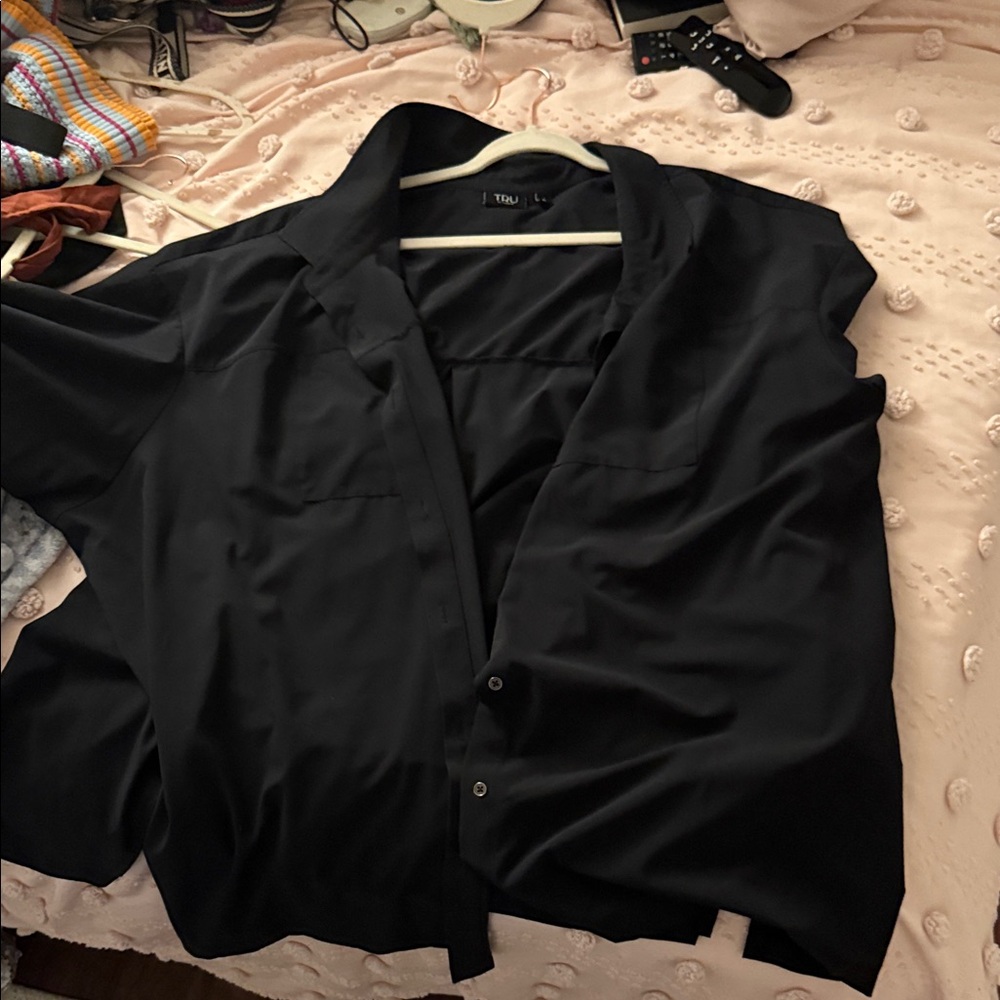 Black Torrid 5X comfort Button-Up Shirt